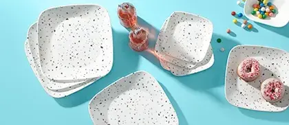 CORELLE® Terrazzo Rosa Square שקל בית מותגים