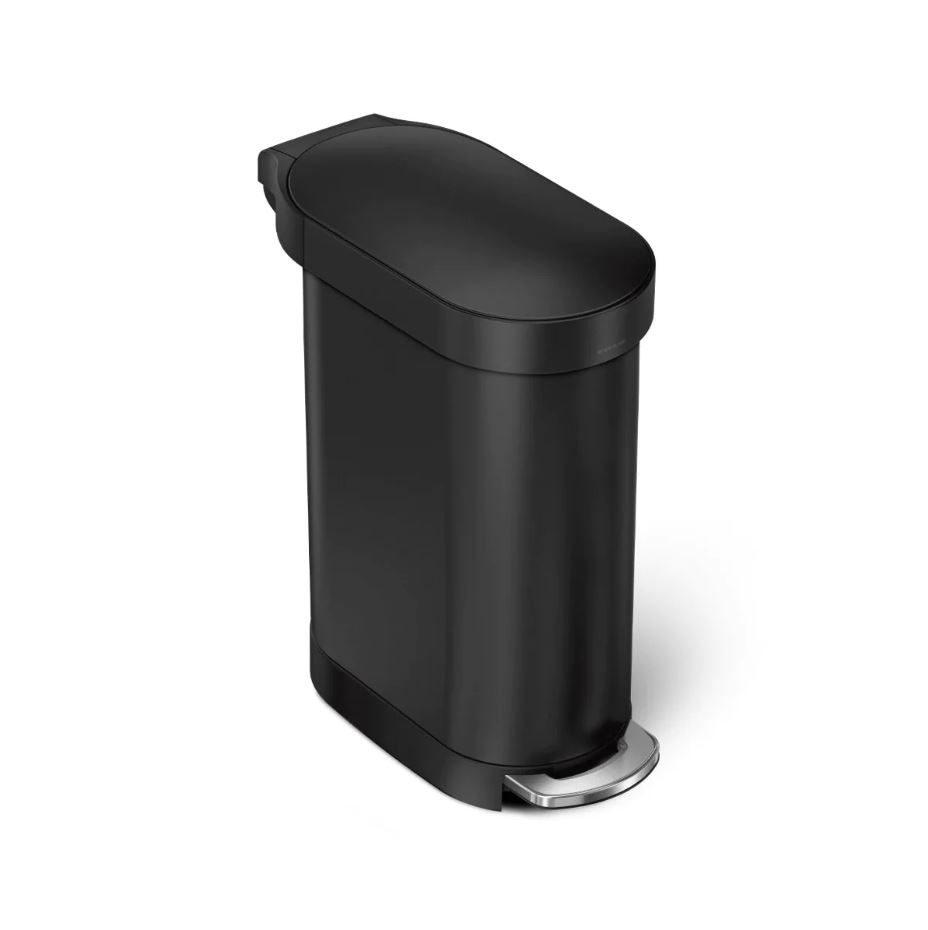 פח דוושה צר, שחור מאט 45 ל'