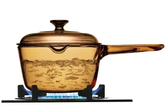 קלחת זכוכית עם פיית מזיגה 1 ל' + מכסה, Visions