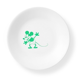 צלחת עוגה 17 ס"מ, Mickey ירוק