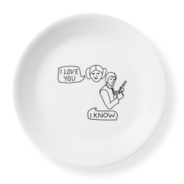 צלחת מנה ראשונה 21.5 ס"מ, Star Wars Love