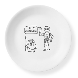 צלחת מנה ראשונה 21.5 ס"מ, Star Wars Oh My