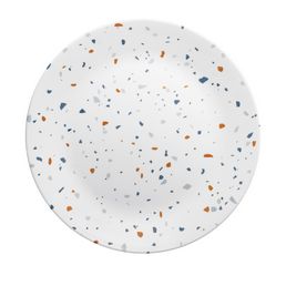 צלחת מנה ראשונה, דגם טרצו אורנג', צלחות קורל מבית קורנינג