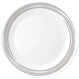 צלחת מנה עיקרית 26 ס"מ, Brushed Silver