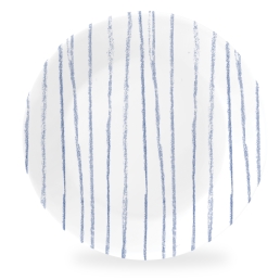 צלחת עוגה 17 ס"מ דגם 131 Botanical Stripes. קורל