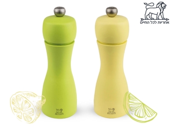 זוג מטחנות מלח+פלפל 15 ס''מ עץ תפוח Tahiti