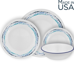 סט צלחות 24 חלקים, Ocean Blues