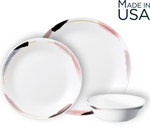 סט צלחות 12 חלקים, Chic Brush