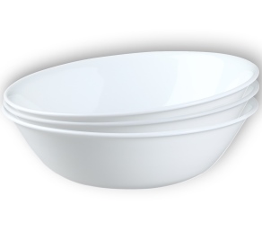 סט 3 קערות סלט 2 ל', Winter Frost White