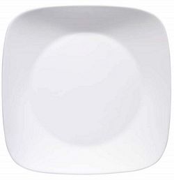 צלחת מנה ראשונה, דגם פיור וויט, צלחות קורל מבית קורנינג