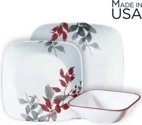 סט צלחות 18 חלקים, Kyoto Leaves