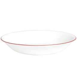 צלחת פסטה פס אדום