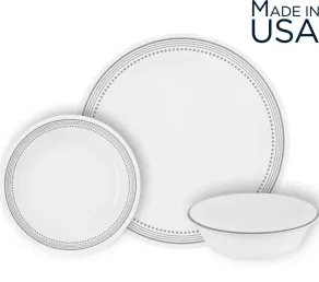 סט צלחות 18 חלקים, Mystic Gray