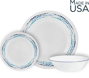 סט צלחות 18 חלקים, Ocean Blues