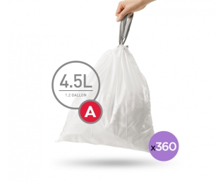 מארז שנתי 360 שקיות מסוג A, לפח 4.5 ל'