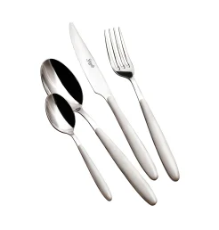 סט סכו"ם 24 חל' לבן דגם Aurora