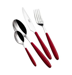 סט סכו"ם 24 חל' אדום דגם Aurora