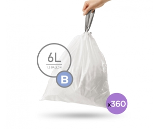 מארז שנתי 360 שקיות מסוג B, לפח 6 ל'