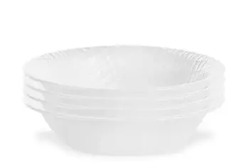 מארז 4 בול למרק 532 מ"ל דגם Linen Weave 313. קורל