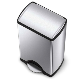 פח דוושה מלבני נירוסטה 38 ליטר סימפליומן simplehuman