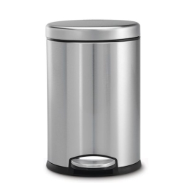 פח דוושה עגול נירוסטה 4.5 ליטר סימפליומן