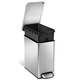 פח מלבני דוושה נירוסטה מאט 10 ל'