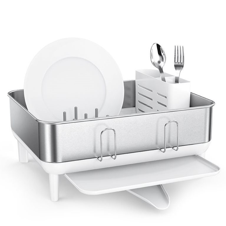 מתקן לייבוש כלים קומפקט נירוסטה אפור 13