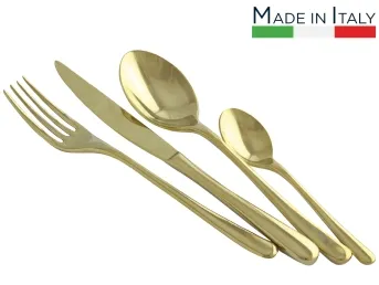 סט סכו"ם 24 חל' Princess זהב