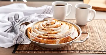 מאפה קינמון במחבת