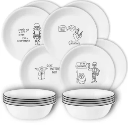 מארז 8 צלחות מנה ראשונה Star Wars ו-8 בול מרק