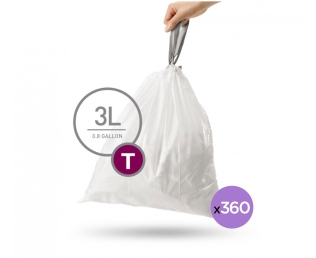 מארז שנתי 360 שקיות מסוג T, לפח 3 ל'