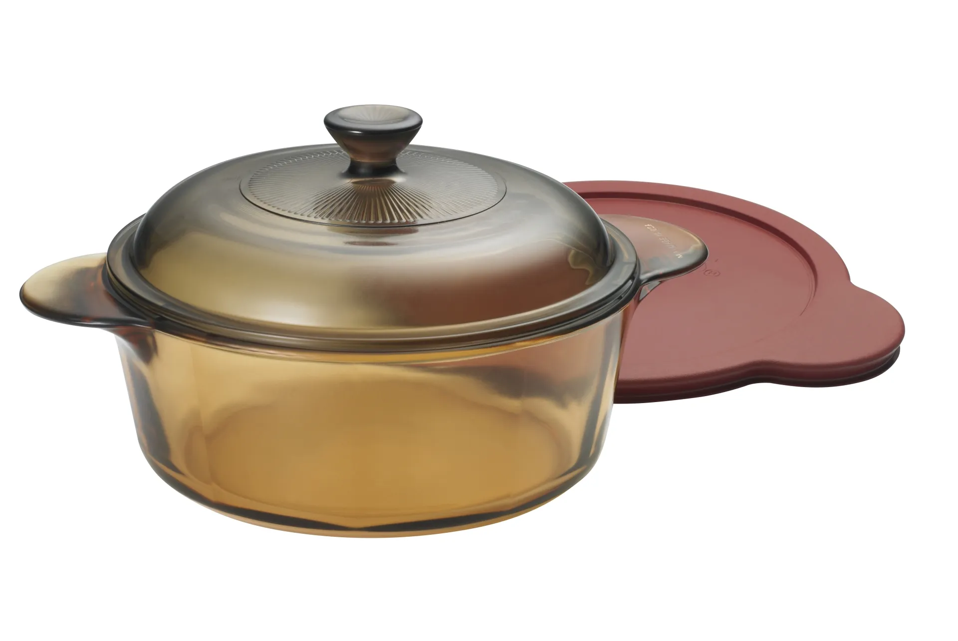 סיר זכוכית 1.2 ל' + מכסה זכוכית ופלסטיק 13