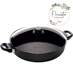 סיר שטוח 4.5 ל' 32 ס"מ אינדוקציה + מכסה XD, סוויס PC