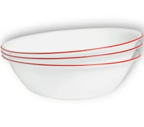 מארז 3 קערות 2 ליטר פס אדום