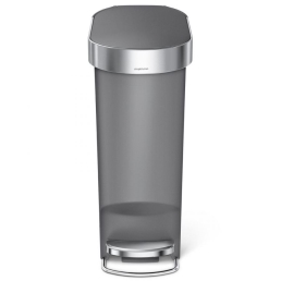 פח פלסטיק דוושה צר אפור 40 ל'