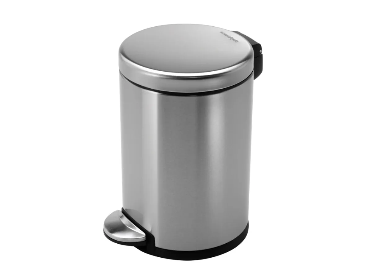 פח דוושה עגול נירוסטה 4.5 ל' 13