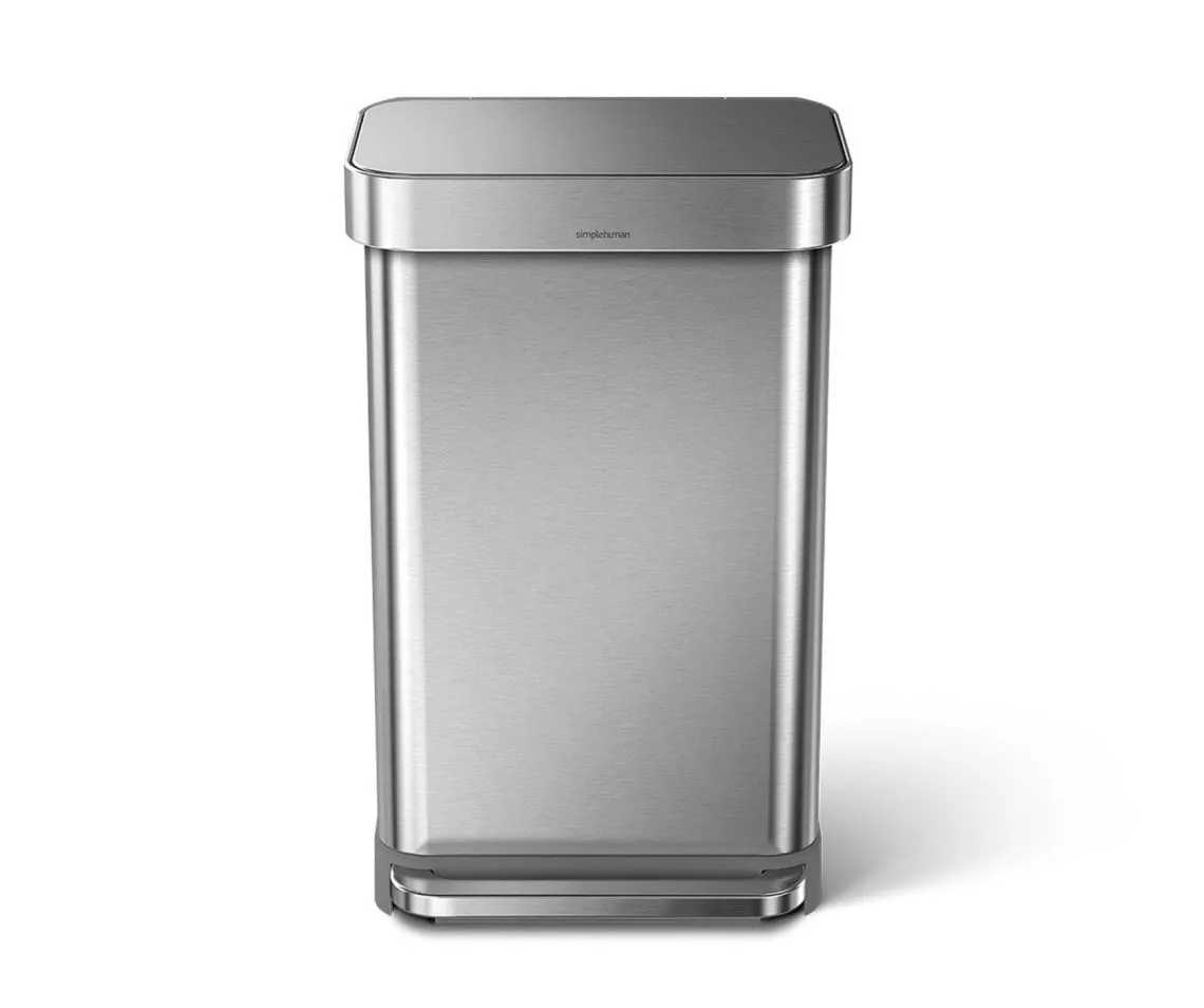 פח דוושה רחבה מלבני נירוסטה 45 ל' 13