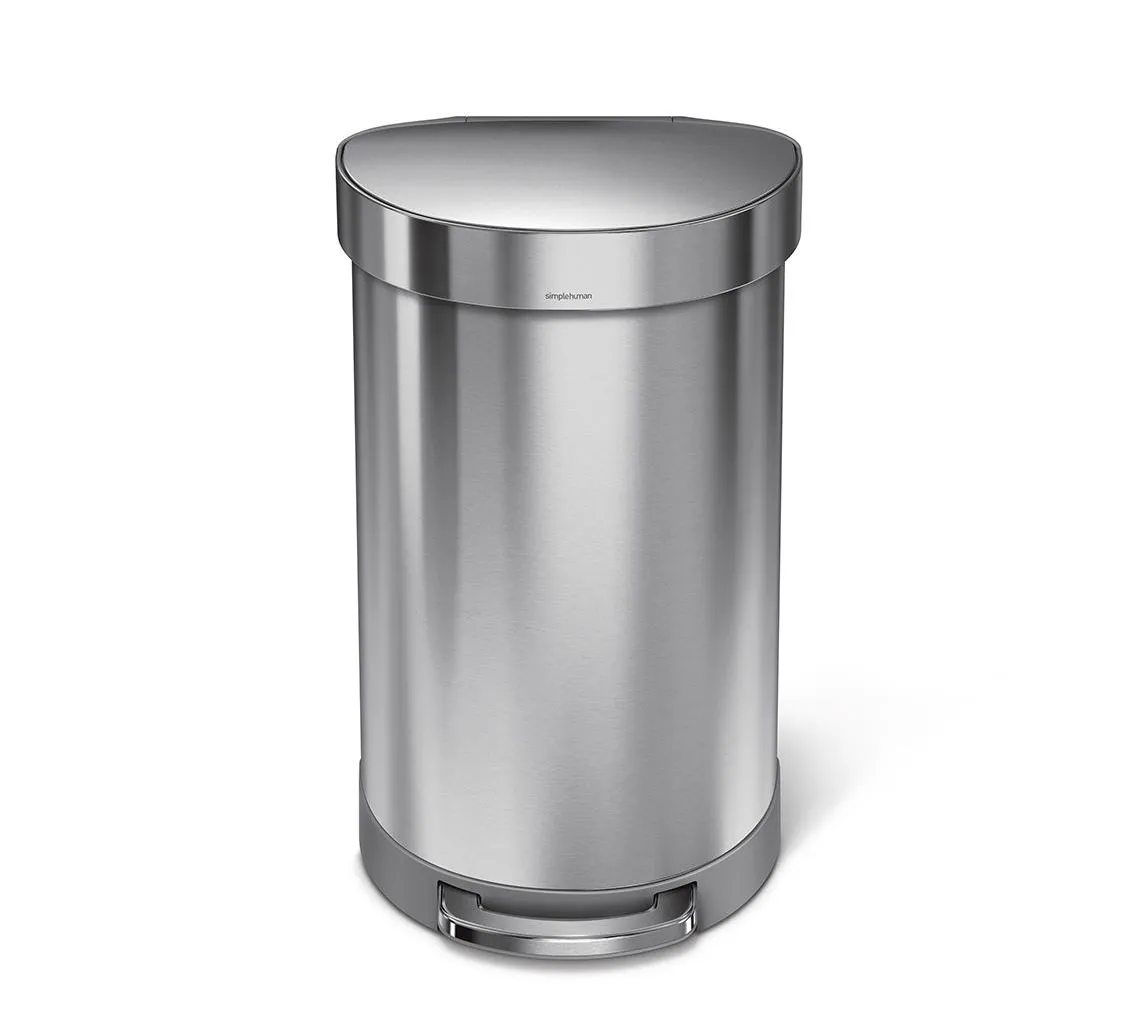 פח דוושה חצי עגול נירוסטה 60 ל' 13