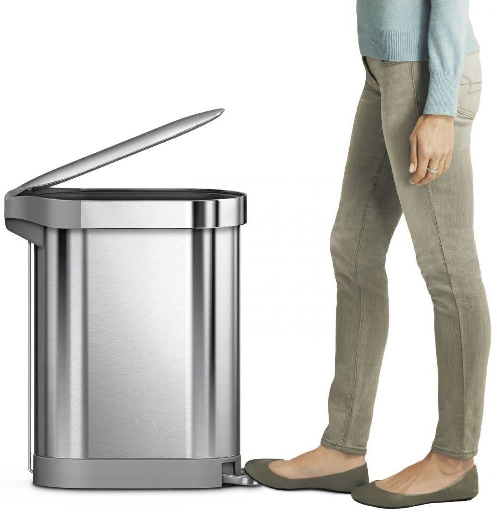 פח דוושה צר נירוסטה 45 ל' 13