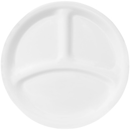 צלחת מחולקת 26 ס"מ, Winter Frost White