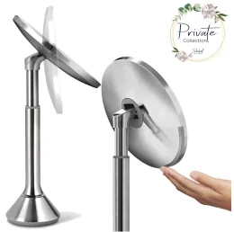 מראת סנסור Touch dual light, נירוסטה מגדילה 20 ס"מ